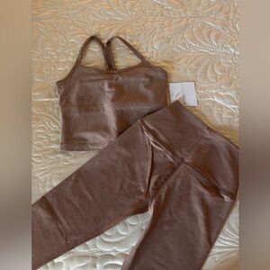 Women's Brown Yoga Set